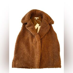 Workshop Republic Clothing Brown Sherpa Vest